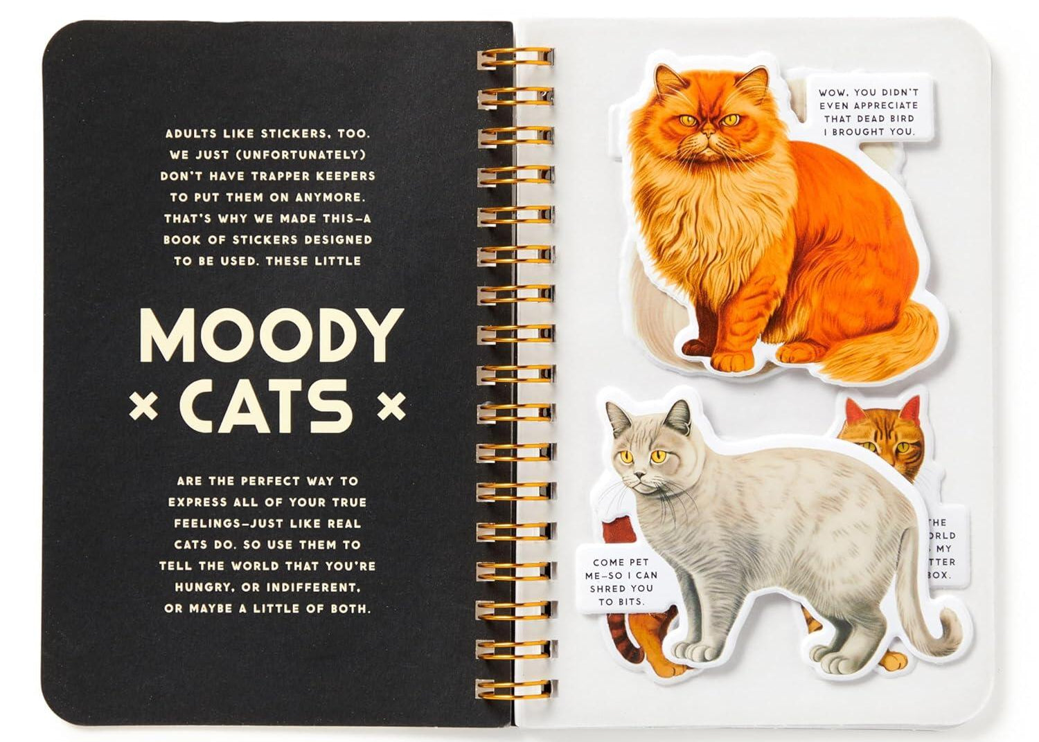 Moody Cats klistermærkebog